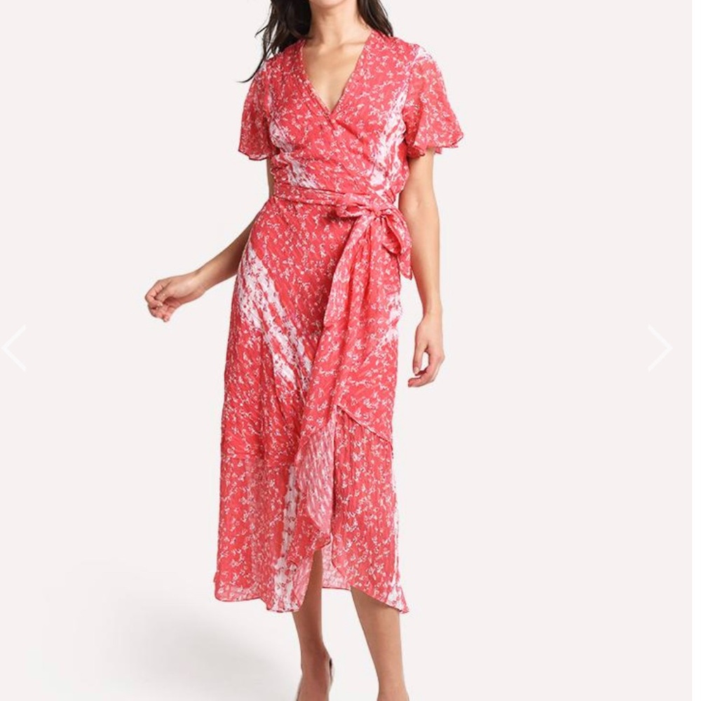 Tanya Taylor Blair midi dress Red size 2